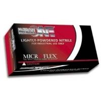 Microflex Nitron One Lightly-Powdered Nitrile Gloves, Microflex NO-123-S, Pack of 100
