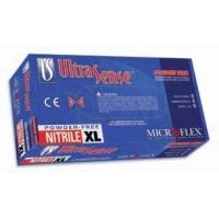 Microflex UltraSense Powder-Free Nitrile Gloves, Microflex US-220-L, Pack of 100