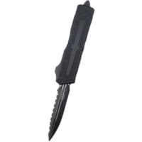 Microtech Scarab II Gen III D/E Black Full Serrate Tactical 3.95in Folding Knife
