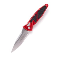 Microtech Soc Elite S/E-A Stonewash Part Serrated 4.05in Automatic Folding Knife