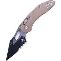Microtech Stitch - Ram-Lok S/E Fluted G-10 Partial Serrated 3.71in Folding Knife