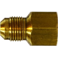 Midland Metal Sae 45 Degree Female Adapter Male Flare x Female NPTf 1/2in x 1/2in.
