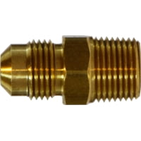Midland Metal Sae 45 Degree Male Adapter Male Flare x Male NPTf 1/2in x 3/4in
