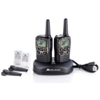 Midland Radio 22 Ch./28 mile w/38 CTCSS, W/X Alert, Bat, DTC &amp; USB Cable Charger