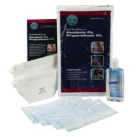 Military Surplus DoD 6-mask kit (2 N95 Respirators + 4 Surgical Masks + 4oz Purell Sanitizer) for Pandemic Flu Preparedness &amp; Protection