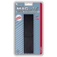 Mini MagLite AAA-Cell Flashlight Black Nylon Belt Holster