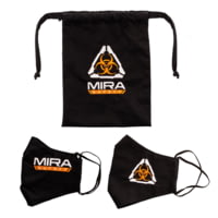 MIRA Safety Protective Face Mask Kit w/Silverplus Biocidal Technology