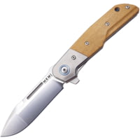 MKM Clap Linerlock Natural Micarta Folding Knife