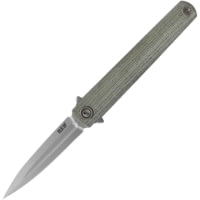 MKM Flame Framelock Dagger Micarta Folding Knife