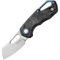 MKM Isonzo Linerlock Cleaver CF 2.00 in Carbon Steel Folding Knife