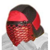 Monadnock Training Helmet for 5120 Practice Suit, Black/Red Aluminum
