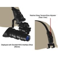 Morovision Helmet Mount L2 Ratchet Strap Bracket with Integrated Base and Universal NVG Mount MVA-28300G06