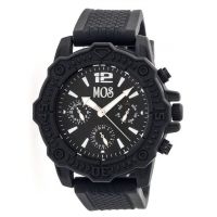 MOS Mens Prague Multi-Function Silicone Strap Watch