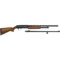 Mossberg 500 Combo 3in Field Pump Youth Shotgun, 20 Gauge, 22in VR and 24in Rifled Barrel