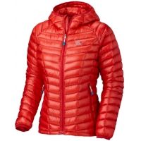 Mountain Hardwear Ghost Whisperer Down Hooded Jacket Clearance - Women's-Poppy-Large