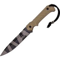 Mtech Fixed Blade Urban Camo Tan Fixed Blade Knife