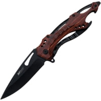Mtech Linerlock A/O Brown 3.50 in Stainless Steel Assisted Opening Folding Knife
