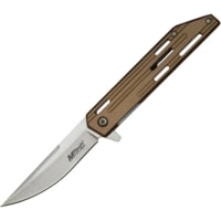 Mtech Linerlock A/O Tan 3.50 in Stainless Steel Assisted Opening Folding Knife