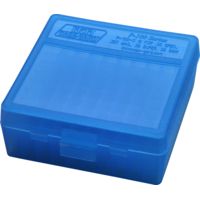 MTM 100 Round 38-357 Blue Pistol Ammo Box