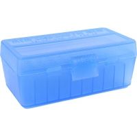 MTM 50 Round 38-357 Caliber Blue Pistol Ammo Box