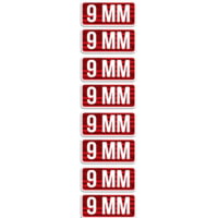 MTM Ammo Caliber Labels 9mm 8-pack
