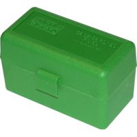 MTM Case-Gard 50 Rifle Ammo Boxes .222 &amp; .222 Magnum Green RS-50-10