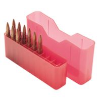 MTM J-20 Slip-Top Boxes .300 to 7mm Magnum Caliber Clear Red J-20-LLD-29