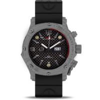 MTM Special Ops Vulture Grey Wristwatch with Blue Dial &amp; Blue Rubber II Band