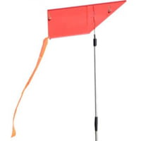 MTM Wind Reader Shooting Range Flag Orange W/flag And Stake