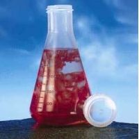 Nalge Nunc Erlenmeyer Flasks with Polypropylene Screw Cap, PMP, NALGENE 4109-1000