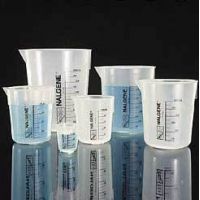 Nalge Nunc Griffin Low Form Graduated Beakers, Polypropylene, NALGENE 1201-0600, Pack of 4