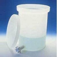 Nalge Nunc Heavy-Duty Cylindrical Tanks with Spigot, High-Density Polyethylene, NALGENE 11102-0055