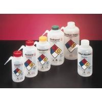 Nalge Nunc Unitary Vented Safety Wash Bottles, Low-Density Polyethylene, NALGENE 2436-0255 250 Ml (8 oz.) Capacity, Pack of 4