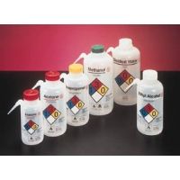 Nalge Nunc Unitary Vented Safety Wash Bottles, Low-Density Polyethylene, NALGENE 2436-0251 250 Ml (8 oz.) Capacity, Pack of 4