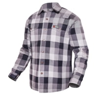 National Body Armor Knox Fr Gray Plaid Button-Down Work Shirt C521A6B0
