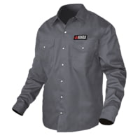 National Body Armor Knox Fr Shirt Gray With Pearl Snap Buttons 35E4383E