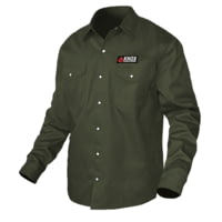 National Body Armor Knox Fr Shirt Military Green With Pearl Snap Buttons 33BE1476