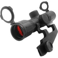 NcSTAR Illuminated Compact Rifle Scope - 4x30E Ill. Red / Green / Rubber Mini 14 Scope / Rings SEECRMQ430R Rifle Scope
