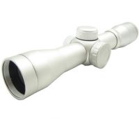 NcSTAR Illuminated Pistolero Rifle Scope - 2.5x30E Silver Pistol Scope / Blue / Ring SEPS2530B