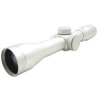 NcSTAR Illuminated Pistolero Rifle Scope - 4x32 Silver Pistol Scope / Blue / Ring SEPS432B