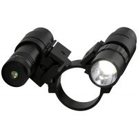 NcStar Mark III 34mm Scope Mount w/ Flashlight &amp; Green Laser