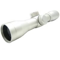 NcSTAR Pistolero Rifle Scope - 2.5x30 Silver Pistol Scope / Blue / Ring SPS2530B