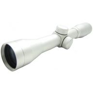 NcSTAR Pistolero Rifle Scope - 4x32 Silver Pistol Scope / Blue / Ring SPS432B