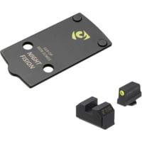 Night Fision Holosun 507K Adapter Plate + Tritium Ylw Front Sight Combo