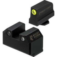 Night Fision Glock Tritium Stealth Yellow Front/Square Night Sight Set