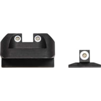 Night Fision Tritium White Dot Square Rear Novak Sight Set