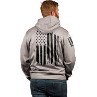 Nine Line Apparel America Tail Gater Hoodie Grey Heather Sml