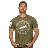 Nine Line Apparel Liberty Crcl Men's T-shirt Green Small