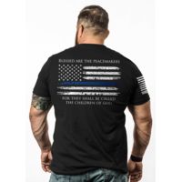 Nine Line Thin Blue Line Graphic T-Shirts - Mens