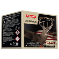 Norma Whitetail Lead Slug 20 Gauge 1oz 2.75 inch Shotgun Ammunition